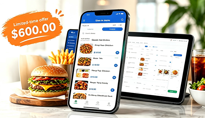 G-SHOP ordering apps with restaurant food